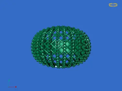 Women Stone Rings Diamond 3D print model 18