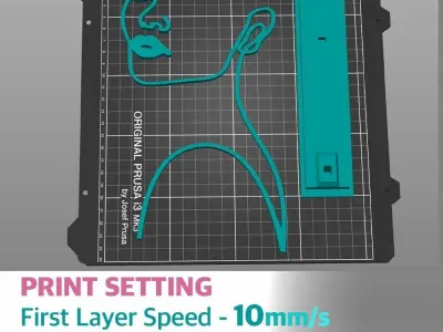 3D Line Art - 3Dprintable STL -  NO Support 3D print model