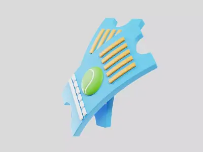 Tennis Gloves 3D model