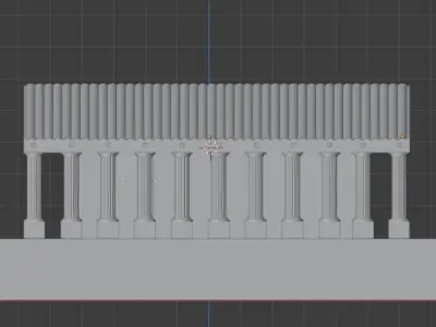 Temple greek Free 3D model purchase