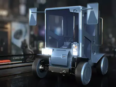 Sci-fi Urban Cruiser 3D model