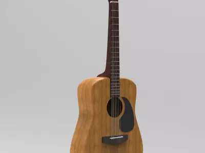 guitar model  Low-poly 3D model