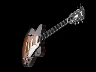 gibson electric guitar Free 3D model