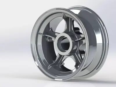Airplane wheel drive 3D print model