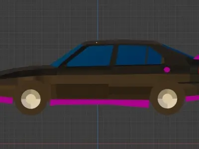 Alfa-Romeo 33 Low-poly 3D model