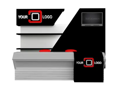Booth Exhibition Stand a468b 3D model