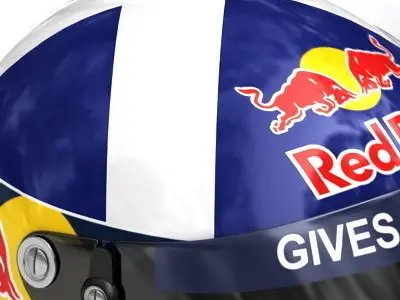 Helmet F1 2008 David Coulthard 3D model