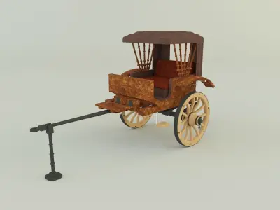 The curtained carriage  3D model