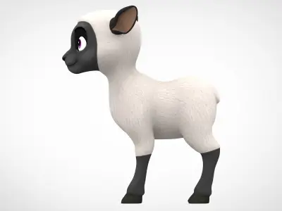 Sheep Low-poly 3D model