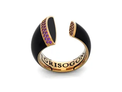 De Grisogono ring  Jewelry Black Bell Collection Ring  829 3D print model