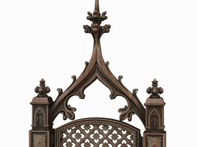 Gothic Throne 3D model