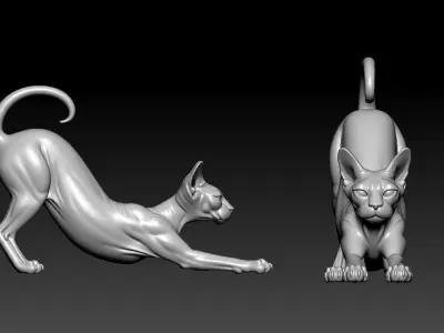 CAT sphynx model - Cat urban vibes - 3D print 3D print model