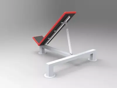 Gym chair Free 3D model