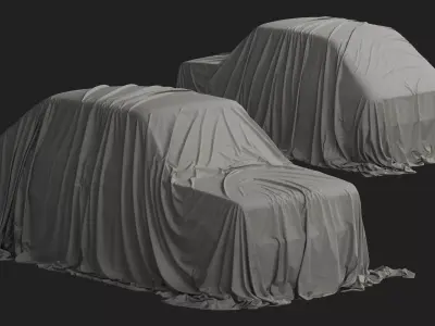 Retro Car Cover 04 3D model