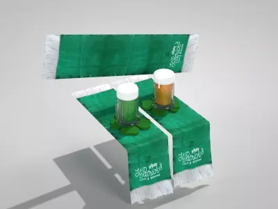 St Patrick Table Decoration 3D Model 3D model