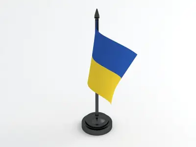 Table Flag Ukraine 3D model