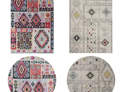 50 in 1 Rug Collection No 6 Low-poly 3D model