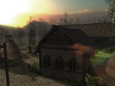 Medieval Village 3 Low-poly 3D model