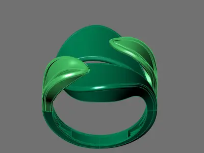 Women Ring Plain Ring Ready STL 3DM Models Womens Rings 3D print model 27