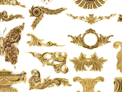 Cartouches SET 31 3D model