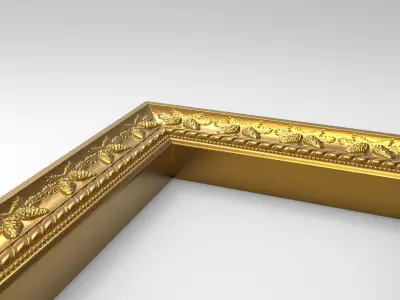 Carved Picture Frame 3D model