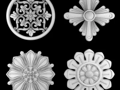 Ornament Element Pack 25 3D model