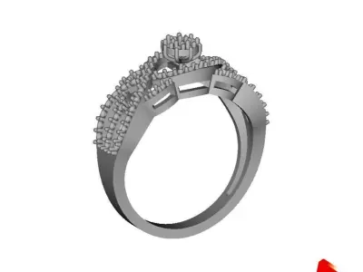 solitaire ring 3D print model