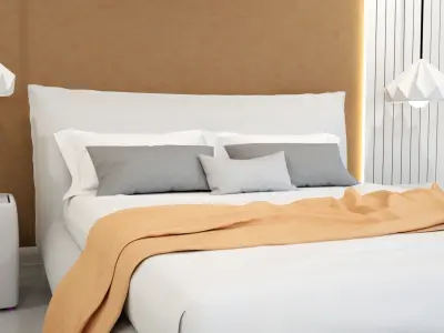 modern bedroom 3D model