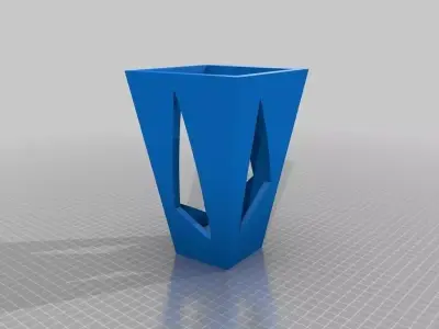 Box Vase Free 3D print model shop