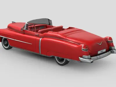 Cadillac Eldorado 1953 Low-poly 3D model