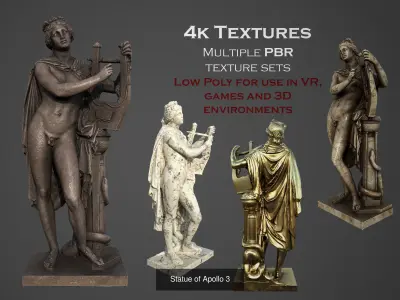 Apollo statues models collection