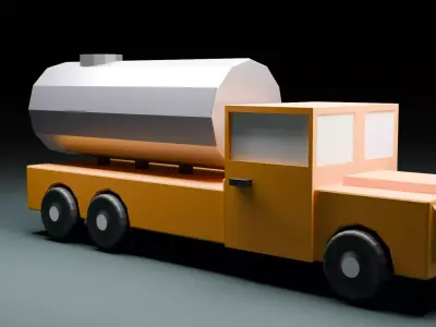 Cartoon Truck  Free 3D model