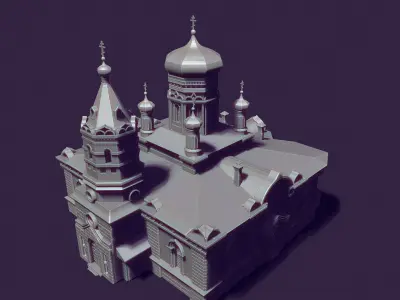 Nikolaev Cathedral in Kostanay 3D print model