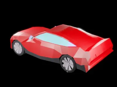 Loy poli car Free 3D model