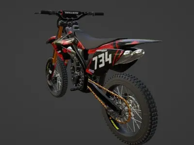 Honda CRF 450 Motocross 3D model