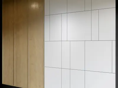 Decorative wall panel 3D model