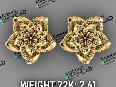 50 Turkish  Earring  stl  files 3D print model