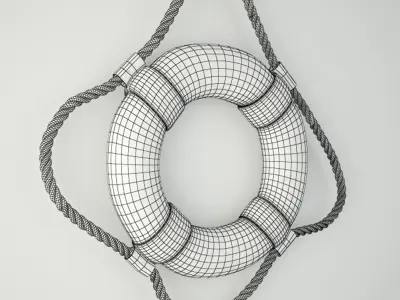 USS Arcadia Life Ring 3D model