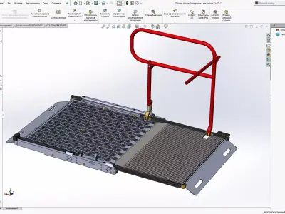 Folding platform 3D print model