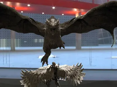 Dark Dragon Killgharrah VS Arch angel 3D model