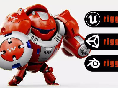 BATTLE DROID OMNIOUS  Rigged for Unreal Engine - Unity - MIXAMO  3D model