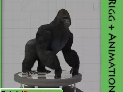 Gorilla Low-poly 3D model