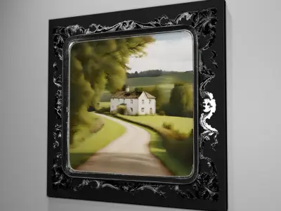 Victorian style picture frame 3D model