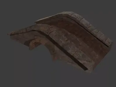  stone bridge - Puente de piedra Low-poly 3D model