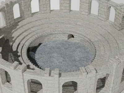 arterium Low-poly 3D model