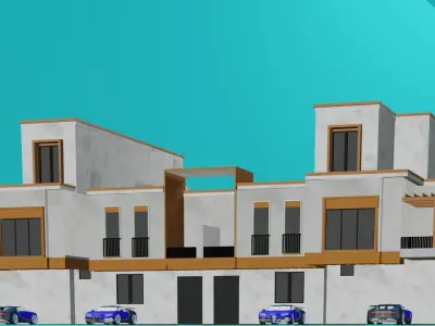 cottage house apartments 3D model