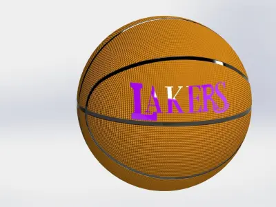 basketball lakers 3D model