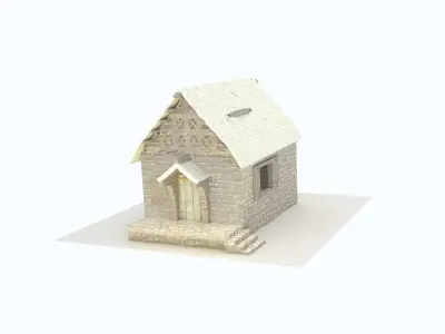 Tiny House Free low-poly 3D model