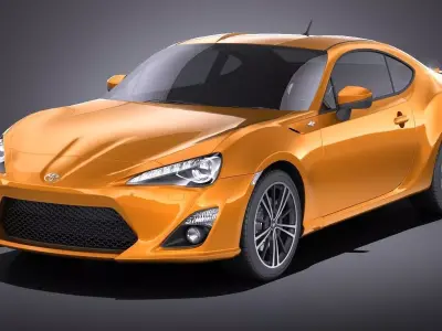 Toyota GT86 2015 VRAY 3D model