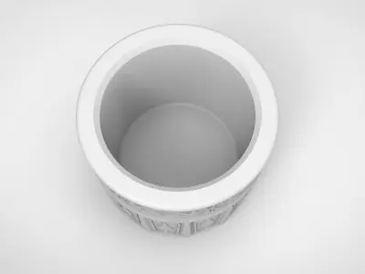 Baroque style vase 3D print model